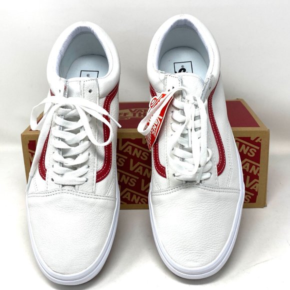 🌿 SPRING SALE 🌿 VANS Old Skool Leather Pop White Men’s Size 11.5 VN0A5AO92HL - Picture 3 of 10